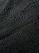 画像14: K1104T  羽織 男性用着物 綿入り シルク（正絹）   黒,  【中古】 【USED】 【リサイクル】 ★☆☆☆☆ (14)