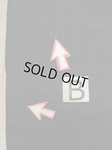 画像13: K1104W  羽織 男性用着物  シルク（正絹）   黒, 縞 【中古】 【USED】 【リサイクル】 ★☆☆☆☆ (13)