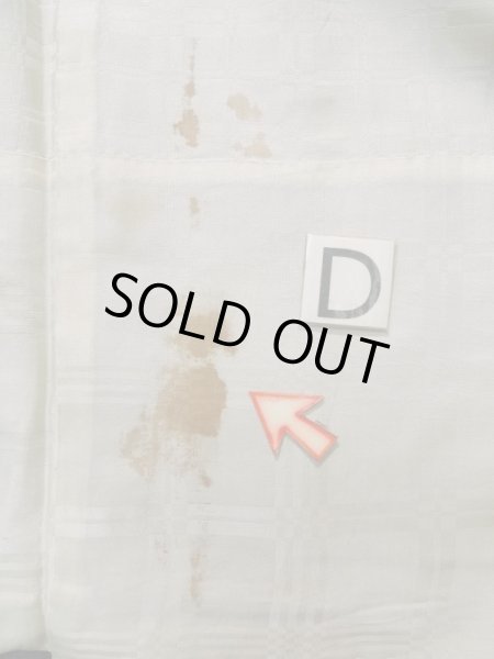 画像15: K1104W  羽織 男性用着物  シルク（正絹）   黒, 縞 【中古】 【USED】 【リサイクル】 ★☆☆☆☆ (15)