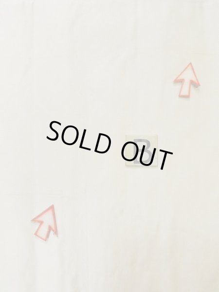 画像11: K1111M 袋帯  女性用着物 シルク（正絹） シャイニーな  オフ　ホワイト 孔雀  , 相良刺繍【中古】 【USED】 【リサイクル】 ★★★☆☆ (11)