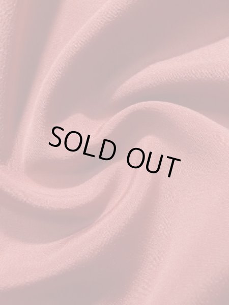 画像14: K1117I  訪問着 女性用着物  シルク（正絹） 淡い  オレンジ, 花 【中古】 【USED】 【リサイクル】 ★☆☆☆☆ (14)