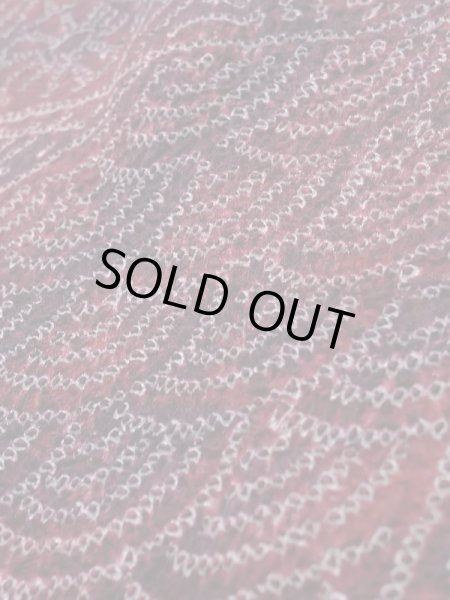 画像8: K1203B  道行 女性用着物  シルク(正絹)   赤, 花 【中古】 【USED】 【リサイクル】 ★★★☆☆ (8)