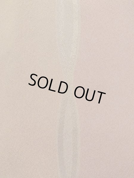 画像7: K1203D  道行 女性用着物 紐柄 シルク(正絹) 淡い 茶色がかった ピンク, ぼたん 【中古】 【USED】 【リサイクル】 ★★☆☆☆ (7)