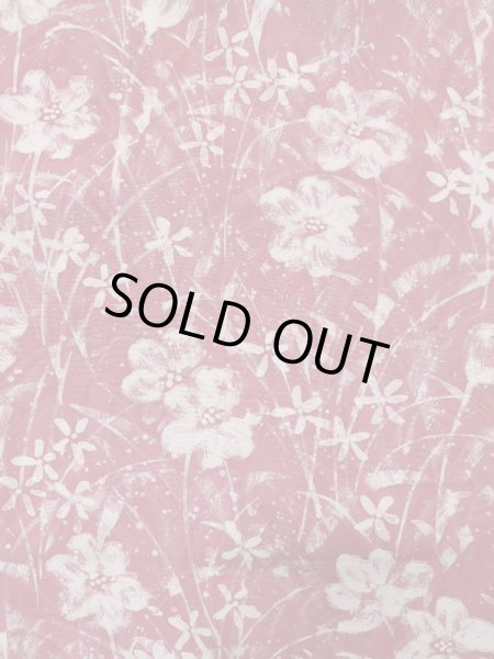 画像3: K1203G  道行 女性用着物  シルク（正絹） 淡い  ピンク, 花 【中古】 【USED】 【リサイクル】 ★★★☆☆ (3)