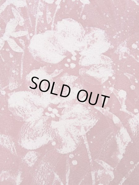 画像5: K1203G  道行 女性用着物  シルク（正絹） 淡い  ピンク, 花 【中古】 【USED】 【リサイクル】 ★★★☆☆ (5)