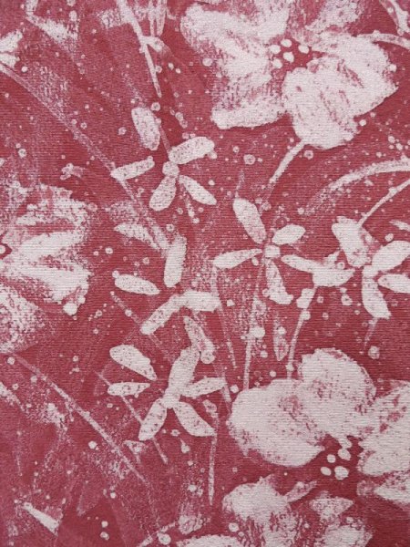 画像7: K1203G  道行 女性用着物  シルク(正絹) 淡い  ピンク, 花 【中古】 【USED】 【リサイクル】 ★★★☆☆ (7)