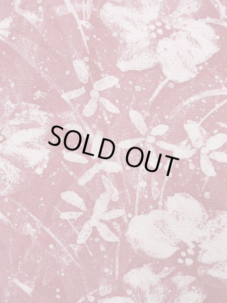 画像7: K1203G  道行 女性用着物  シルク（正絹） 淡い  ピンク, 花 【中古】 【USED】 【リサイクル】 ★★★☆☆ (7)