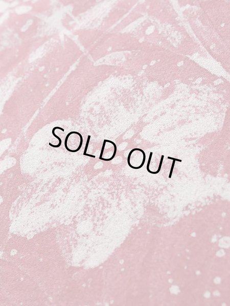 画像8: K1203G  道行 女性用着物  シルク（正絹） 淡い  ピンク, 花 【中古】 【USED】 【リサイクル】 ★★★☆☆ (8)