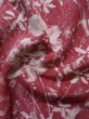 画像12: K1203G  道行 女性用着物  シルク（正絹） 淡い  ピンク, 花 【中古】 【USED】 【リサイクル】 ★★★☆☆ (12)