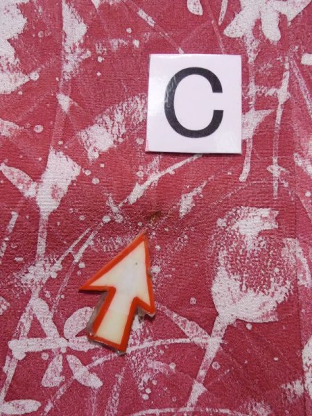 画像16: K1203G  道行 女性用着物  シルク(正絹) 淡い  ピンク, 花 【中古】 【USED】 【リサイクル】 ★★★☆☆ (16)