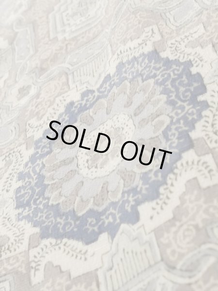 画像9: K1203H Mint  道行 女性用着物  シルク(正絹) 淡い  ブラウン(茶色), 更紗 【中古】 【USED】 【リサイクル】 ★★★★☆ (9)