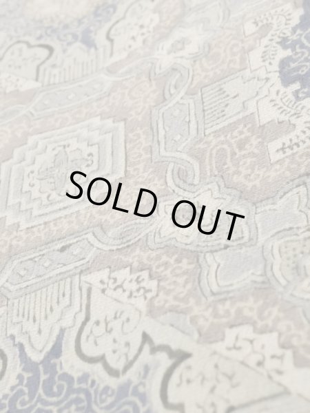 画像10: K1203H Mint  道行 女性用着物  シルク(正絹) 淡い  ブラウン(茶色), 更紗 【中古】 【USED】 【リサイクル】 ★★★★☆ (10)