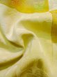 画像11: K1203I  道行 女性用着物  シルク（正絹） 淡い 薄い イエロー（黄色）, 花 【中古】 【USED】 【リサイクル】 ★★★☆☆ (11)