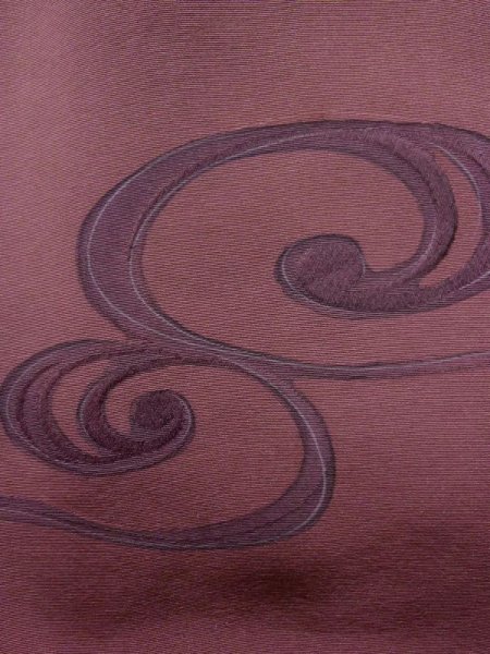 画像5: K1203K  道行 女性用着物  シルク(正絹) 淡い  ローズ, 流水 【中古】 【USED】 【リサイクル】 ★★★☆☆ (5)