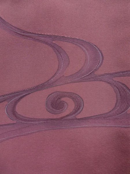 画像6: K1203K  道行 女性用着物  シルク(正絹) 淡い  ローズ, 流水 【中古】 【USED】 【リサイクル】 ★★★☆☆ (6)