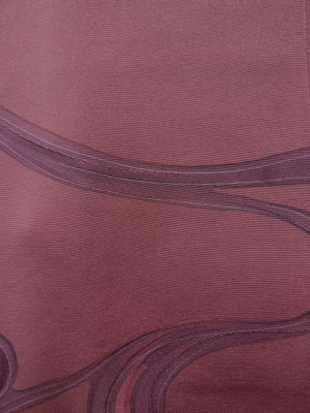 画像7: K1203K  道行 女性用着物  シルク(正絹) 淡い  ローズ, 流水 【中古】 【USED】 【リサイクル】 ★★★☆☆ (7)