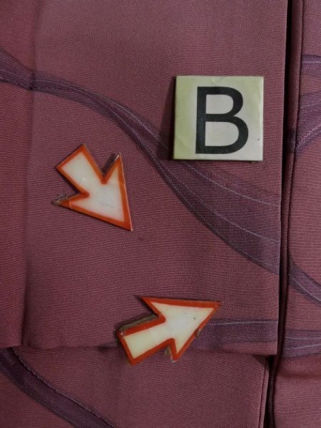 画像15: K1203K  道行 女性用着物  シルク(正絹) 淡い  ローズ, 流水 【中古】 【USED】 【リサイクル】 ★★★☆☆ (15)