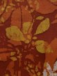 画像7: K1203L Mint  道行 女性用着物  シルク（正絹） 淡い 深い オレンジ, 葉 【中古】 【USED】 【リサイクル】 ★★★★☆ (7)