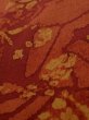 画像10: K1203L Mint  道行 女性用着物  シルク（正絹） 淡い 深い オレンジ, 葉 【中古】 【USED】 【リサイクル】 ★★★★☆ (10)