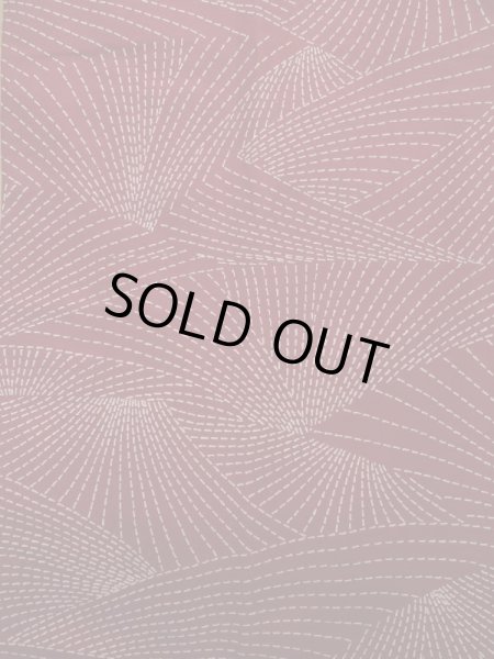 画像4: K1203Q Mint  道行 女性用着物  化繊   えんじ, 抽象的模様 【中古】 【USED】 【リサイクル】 ★★★★☆ (4)