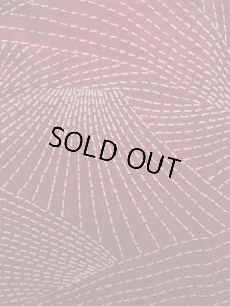 画像6: K1203Q Mint  道行 女性用着物  化繊   えんじ, 抽象的模様 【中古】 【USED】 【リサイクル】 ★★★★☆ (6)