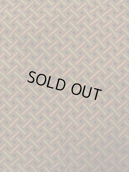 画像3: K1203R Mint  道行 女性用着物  シルク（正絹）   ブラウン（茶色）, 幾何学模様 【中古】 【USED】 【リサイクル】 ★★★★☆ (3)