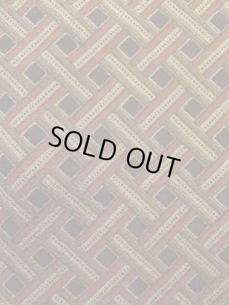 画像6: K1203R Mint  道行 女性用着物  シルク（正絹）   ブラウン（茶色）, 幾何学模様 【中古】 【USED】 【リサイクル】 ★★★★☆ (6)