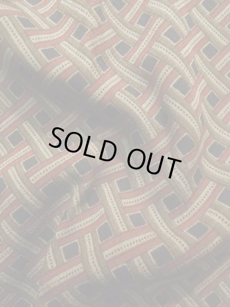 画像10: K1203R Mint  道行 女性用着物  シルク（正絹）   ブラウン（茶色）, 幾何学模様 【中古】 【USED】 【リサイクル】 ★★★★☆ (10)