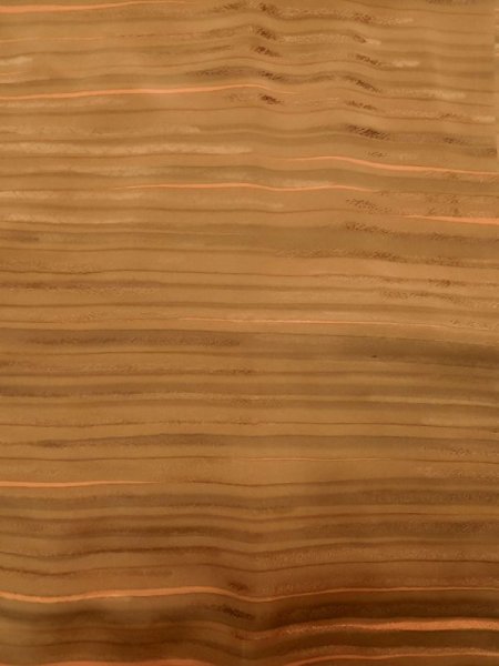 画像3: K1203S Mint  道行 女性用着物  シルク(正絹) 淡い 茶色がかった オレンジ, 線 【中古】 【USED】 【リサイクル】 ★★★★☆ (3)