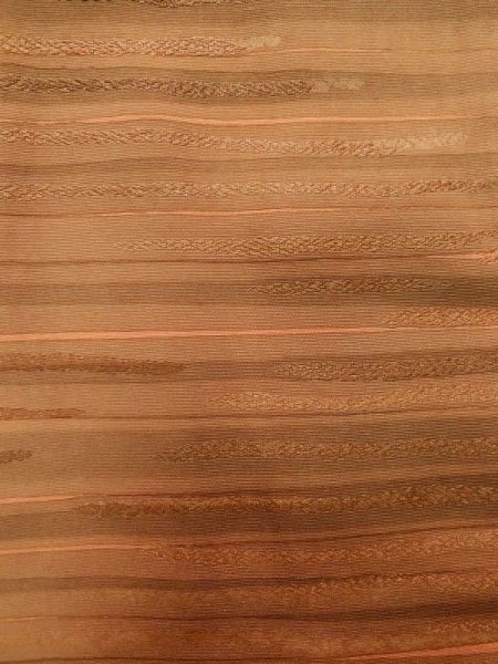 画像5: K1203S Mint  道行 女性用着物  シルク(正絹) 淡い 茶色がかった オレンジ, 線 【中古】 【USED】 【リサイクル】 ★★★★☆ (5)