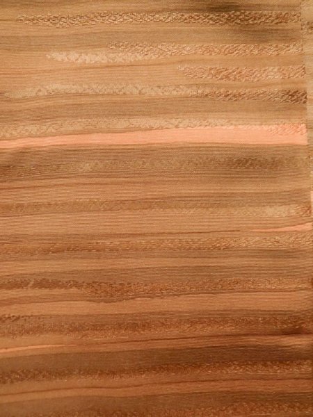 画像7: K1203S Mint  道行 女性用着物  シルク(正絹) 淡い 茶色がかった オレンジ, 線 【中古】 【USED】 【リサイクル】 ★★★★☆ (7)