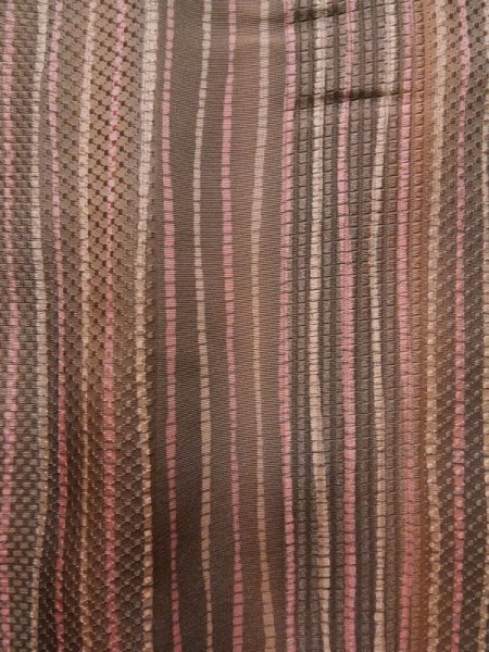 画像6: K1203U Mint  道行 女性用着物  シルク(正絹) 淡い  ブラウン(茶色), 線 【中古】 【USED】 【リサイクル】 ★★★★☆ (6)