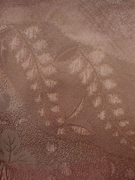 画像7: K1203W Mint  道行 女性用着物  シルク(正絹) 淡い 茶色がかった ピンク,  【中古】 【USED】 【リサイクル】 ★★★★☆ (7)