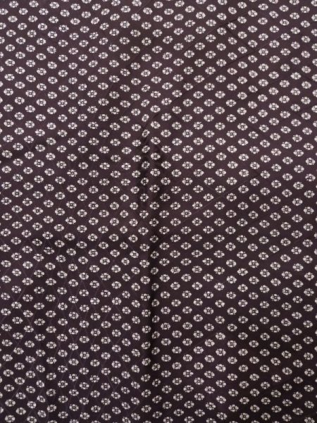 画像3: K1203Y Mint  道行 女性用着物  シルク(正絹) 深い  紫, 花 【中古】 【USED】 【リサイクル】 ★★★★☆ (3)