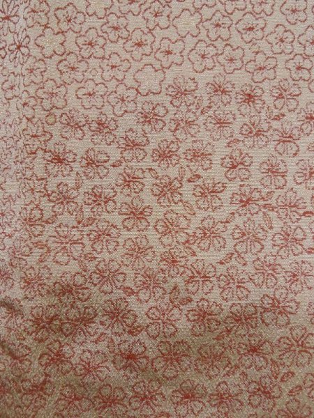 画像6: K1204B  道行 女性用着物  シルク(正絹)   白, 花 【中古】 【USED】 【リサイクル】 ★★☆☆☆ (6)