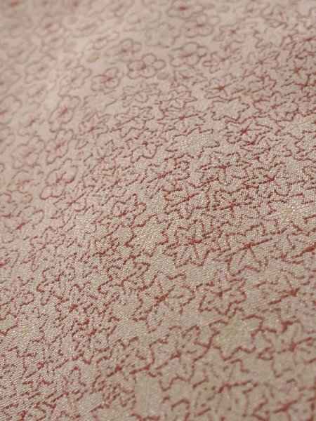 画像10: K1204B  道行 女性用着物  シルク(正絹)   白, 花 【中古】 【USED】 【リサイクル】 ★★☆☆☆ (10)