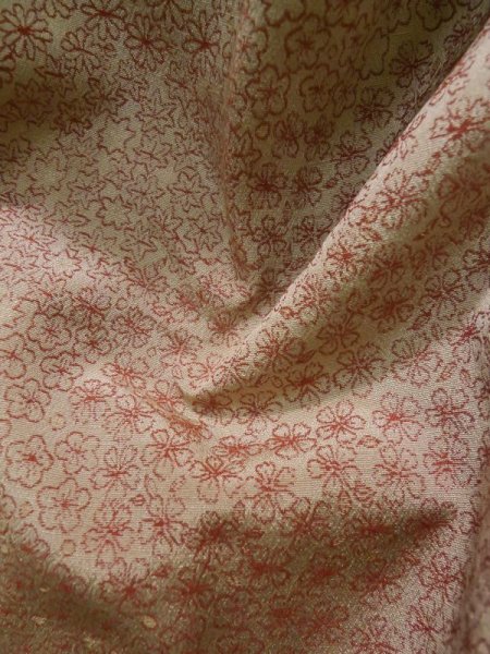 画像12: K1204B  道行 女性用着物  シルク(正絹)   白, 花 【中古】 【USED】 【リサイクル】 ★★☆☆☆ (12)