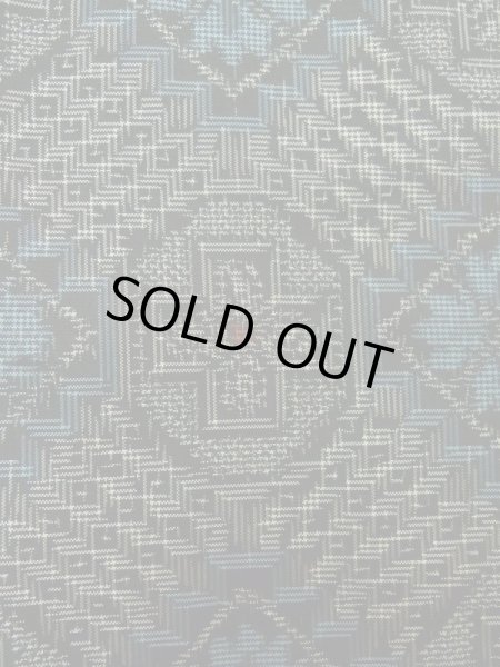 画像5: K1204C Mint  道行 女性用着物  シルク(正絹) ヘザー(杢)  グレー(灰色), 幾何学模様 【中古】 【USED】 【リサイクル】 ★★★★☆ (5)