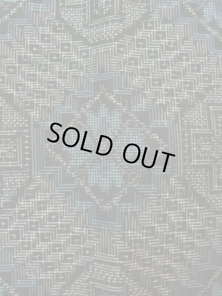 画像6: K1204C Mint  道行 女性用着物  シルク(正絹) ヘザー(杢)  グレー(灰色), 幾何学模様 【中古】 【USED】 【リサイクル】 ★★★★☆ (6)