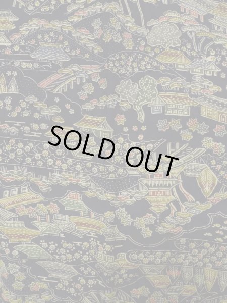 画像3: K1204D Mint  道行 女性用着物  シルク(正絹) 深い  藍, 花 【中古】 【USED】 【リサイクル】 ★★★★☆ (3)