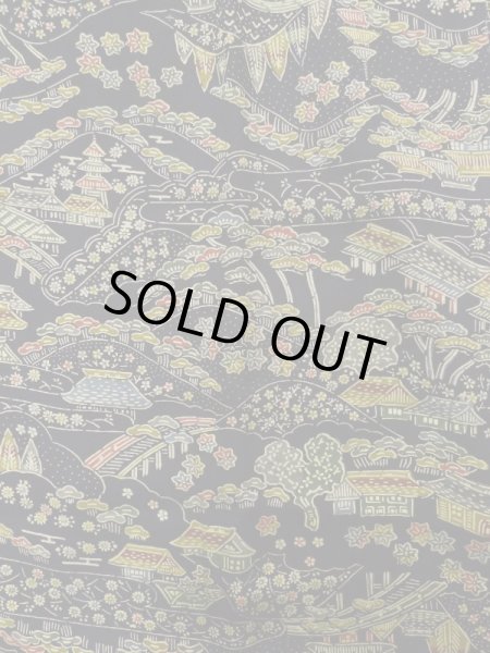 画像4: K1204D Mint  道行 女性用着物  シルク(正絹) 深い  藍, 花 【中古】 【USED】 【リサイクル】 ★★★★☆ (4)