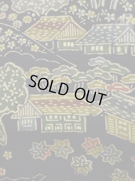 画像5: K1204D Mint  道行 女性用着物  シルク(正絹) 深い  藍, 花 【中古】 【USED】 【リサイクル】 ★★★★☆ (5)