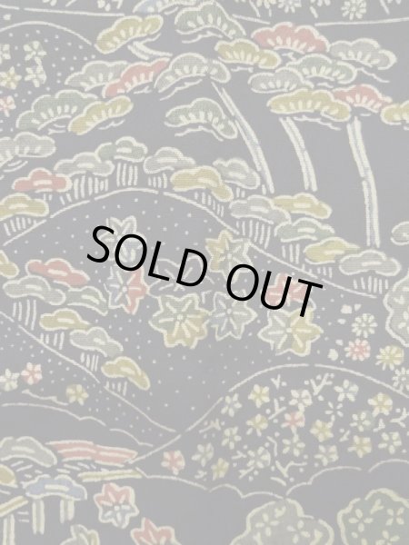 画像6: K1204D Mint  道行 女性用着物  シルク(正絹) 深い  藍, 花 【中古】 【USED】 【リサイクル】 ★★★★☆ (6)