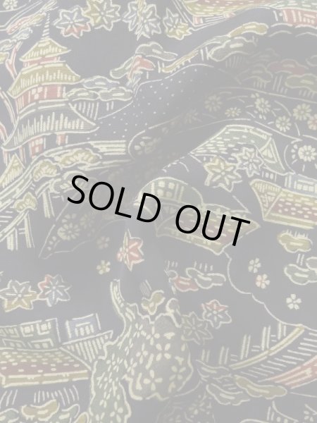 画像11: K1204D Mint  道行 女性用着物  シルク(正絹) 深い  藍, 花 【中古】 【USED】 【リサイクル】 ★★★★☆ (11)