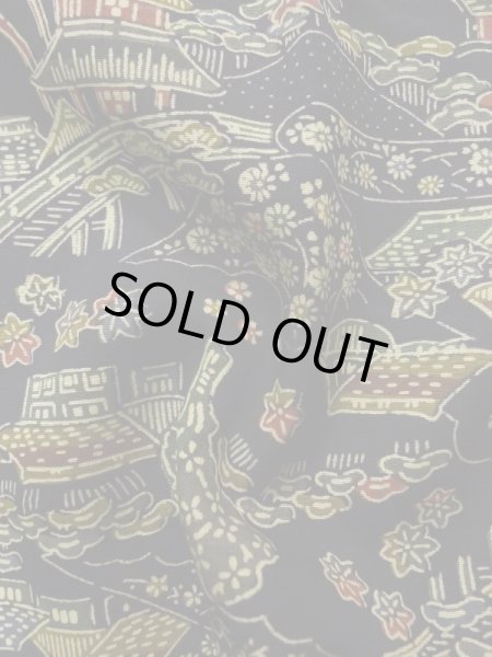 画像12: K1204D Mint  道行 女性用着物  シルク(正絹) 深い  藍, 花 【中古】 【USED】 【リサイクル】 ★★★★☆ (12)