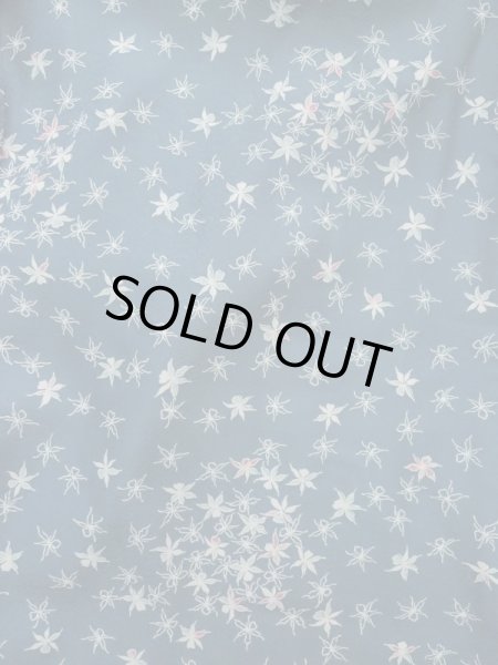 画像3: K1209I  羽織 女性用着物  化繊 淡い  水色, 花 【中古】 【USED】 【リサイクル】 ★★☆☆☆ (3)