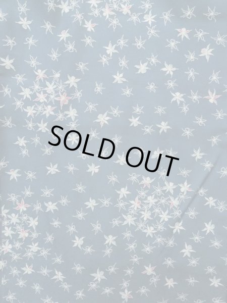 画像4: K1209I  羽織 女性用着物  化繊 淡い  水色, 花 【中古】 【USED】 【リサイクル】 ★★☆☆☆ (4)