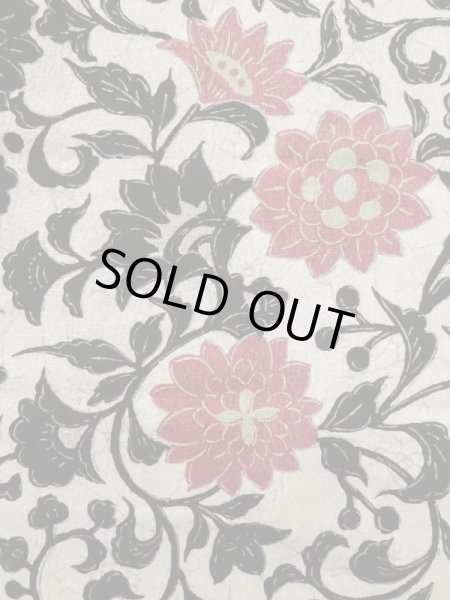 画像5: K1209J  羽織 女性用着物 更紗 化繊   白,  【中古】 【USED】 【リサイクル】 ★★☆☆☆ (5)