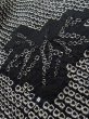 画像8: K1209R  羽織 女性用着物  シルク（正絹） ヘザー（杢）  黒, 抽象的模様 【中古】 【USED】 【リサイクル】 ★★☆☆☆ (8)