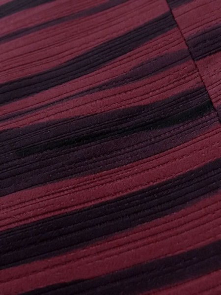 画像8: K1210B Mint  道行 女性用着物  シルク(正絹)   えんじ, 線 【中古】 【USED】 【リサイクル】 ★★★★☆ (8)